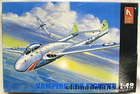 Hobby Craft 1/48 Vampire FB5 / FB6 - RAF  No. 112 Sq 1951 / Swiss / Venezuela - (DH-100), HC1574 plastic model kit
